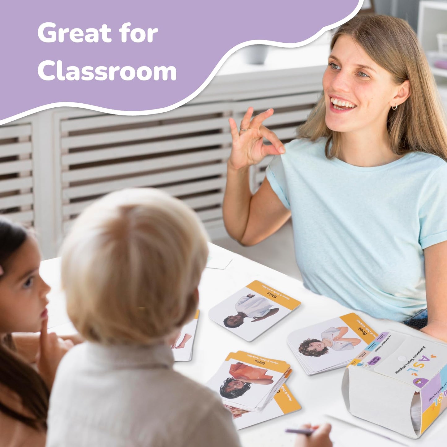 Chefan Asl Flash Cards, American Sign Language Flash Cards For Adults, Asl Cards For Kids, Learn Sign Language For Beginners, Non Verbal And Special Education Communication Cards