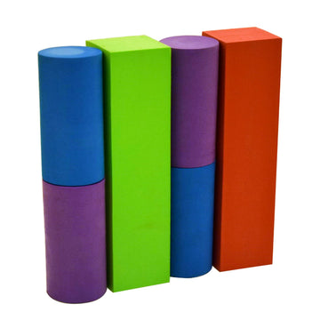 Number 1 In Gadgets Giant Foam Building Blocks, Building Toy For Kids, Ideal Blocks Construction Toys For Toddlers, 50 Pieces Different Shapes And Sizes, Waterproof, Bright Colors, Safe, Non Toxic