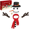 Colovis 16Pcs Snowman Decorating Kit, Snowman Making Kit Winter Party Kids Toys Christmas Holiday Decoration Gift(1 Pack)