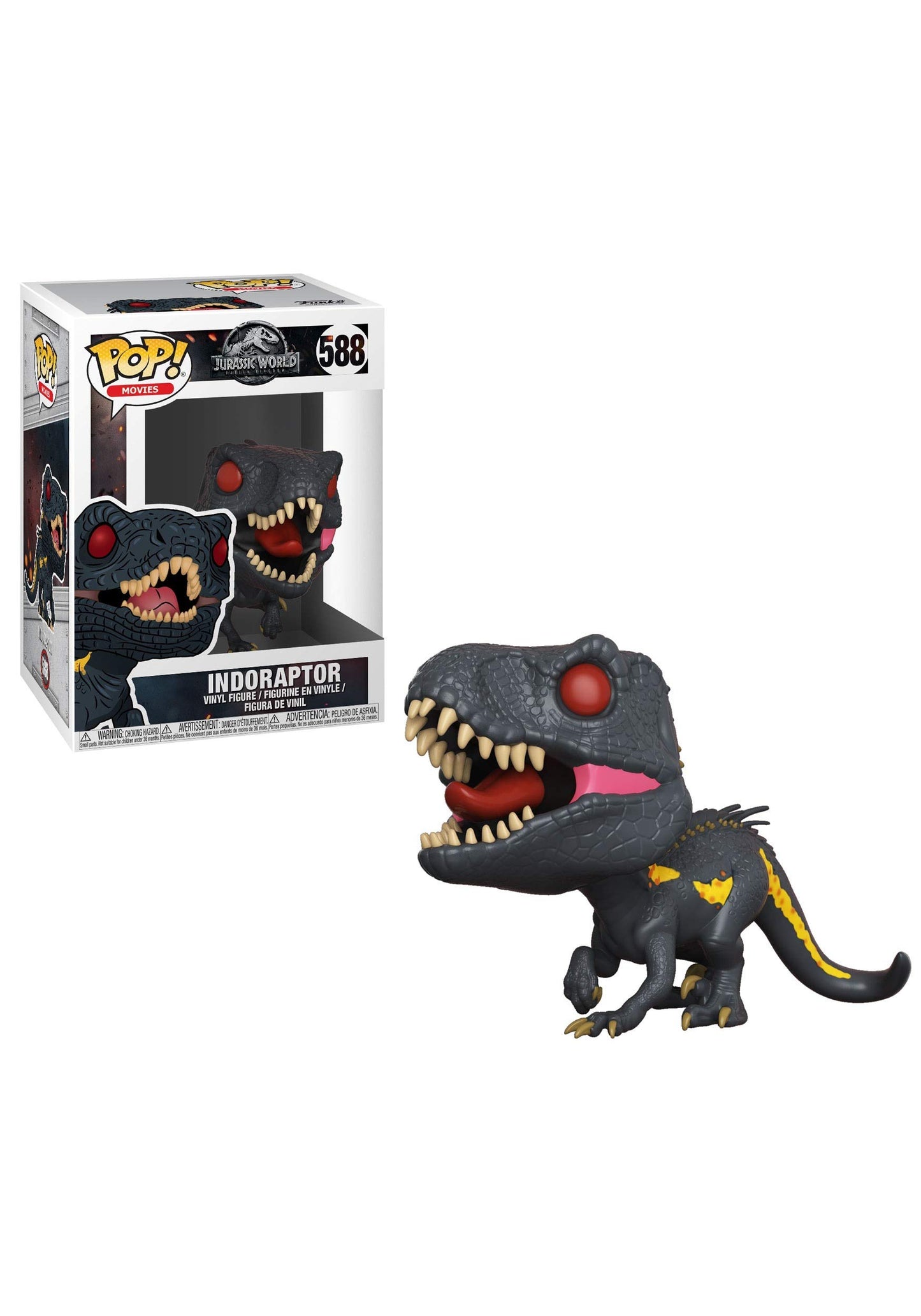 Funko Pop Movies Indoraptor - Jurassic World 2 Vinyl Figure, Multicolor, Basic Size, Model 30984