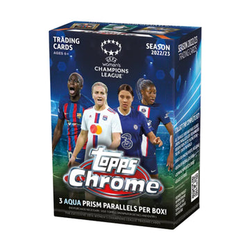 2022-23 Topps Chrome Uefa Women Champions League Value Box 8 Packs
