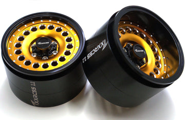 Txxrcss Adjustable 2 Offsets Rc 2.2 Beadlock Wheels Rims 1/10 Crawle Car Wheel Aluminum Hub Upgrades For Remote Control Scx10 Ca