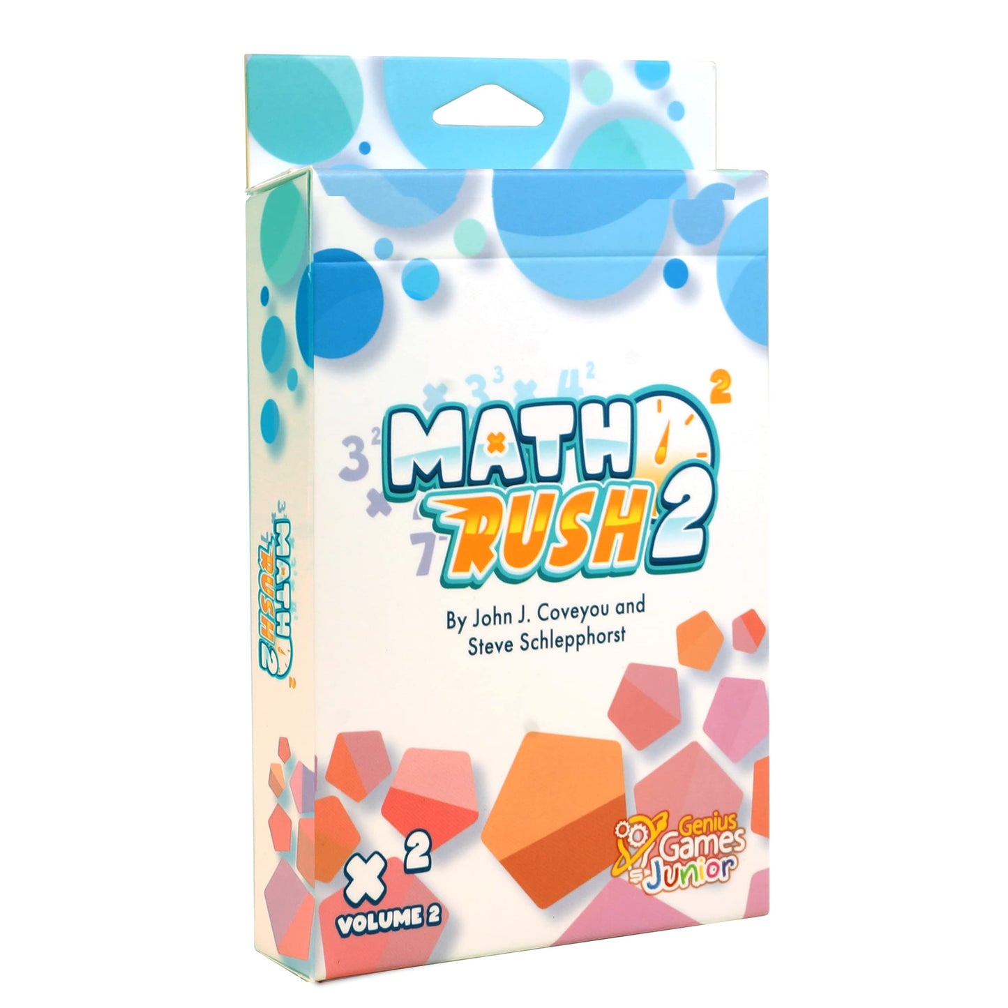 Genius Games Math Rush 2: Multiplication & Exponents - A Cooperative Time-Based Educational Math Flash Card Game For Kids, Students, And Families | Stem Game To Master Mental Math Skills