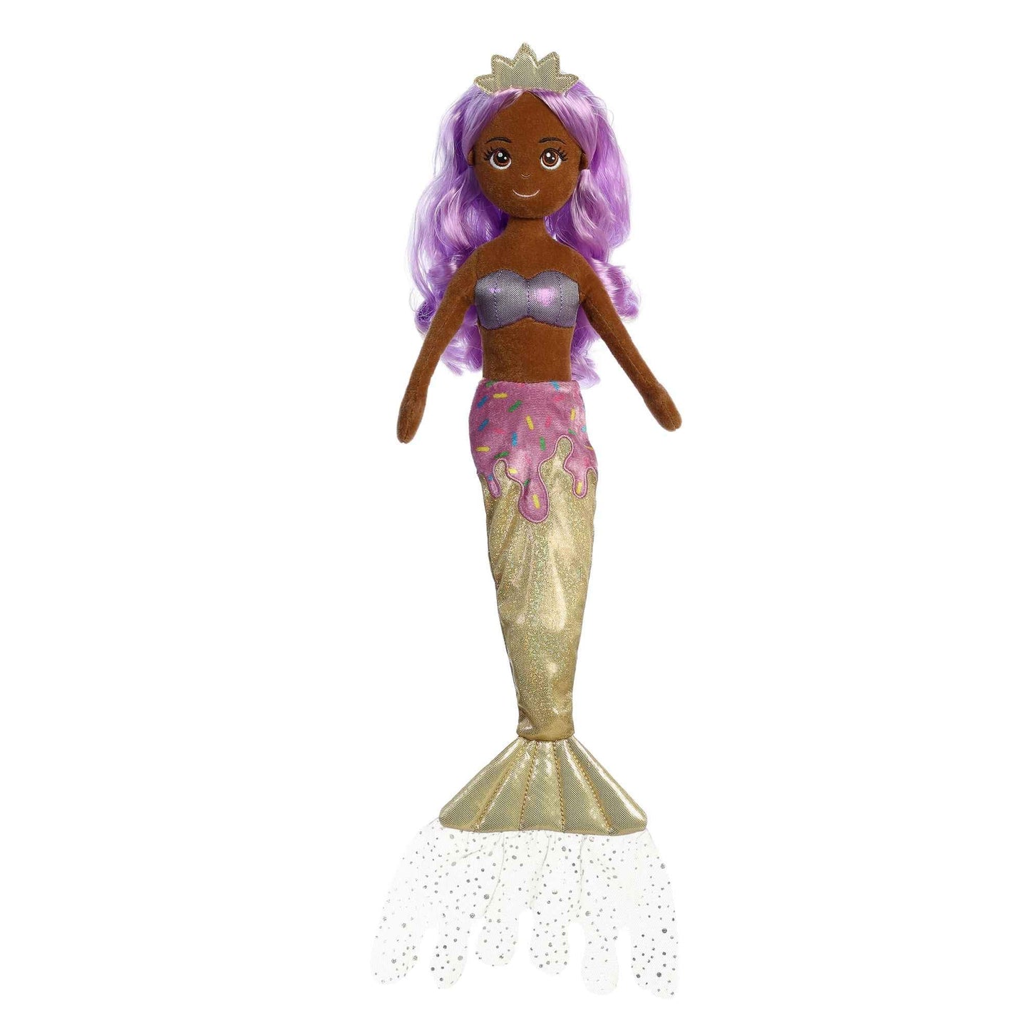Aurora® Enchanting Sea Sparkles™ Sprinkle Sparkles™ Blueberry Stuffed Doll - Imaginative Play - Magical Companions - Purple 18 Inches