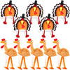 Hanaive 10 Pieces Thanksgiving Turkey Hats Bulk Turkey Hats for Dress-up Party Plush Trot Hat Party Supplies(Creative Style)
