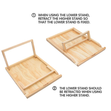 Lavievert Jigsaw Puzzle Easel Bracket, Wooden Puzzle Holder Stand With 2 Adjustable Tilt Angles For 1000 / 1500 Pieces Puzzle Bo