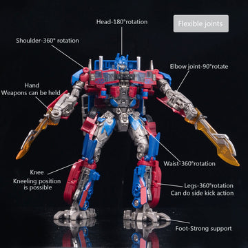 QCCX F-1 Deformation Car Robot Toy - Blue ABS Plastic & Alloy, Action Figure with 2 Extra Heads