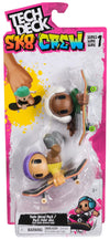 Tech Deck Sk8 Crew, 2-Pack Exclusive Fingerboards With Assistive Figures, Collectible And Customisable Mini Skateboards, Kids To
