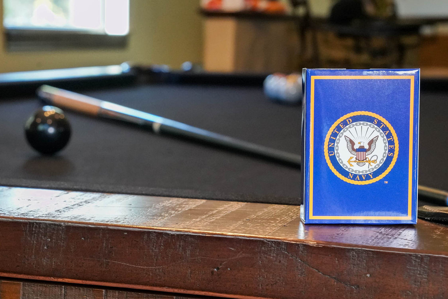 US Navy Gift Set Playing Cards & Dice | Navy Rank Insignia Cards | Navy Sailor Gifts | Disabled Veteran Owned Business | Navy Card & Dice Set