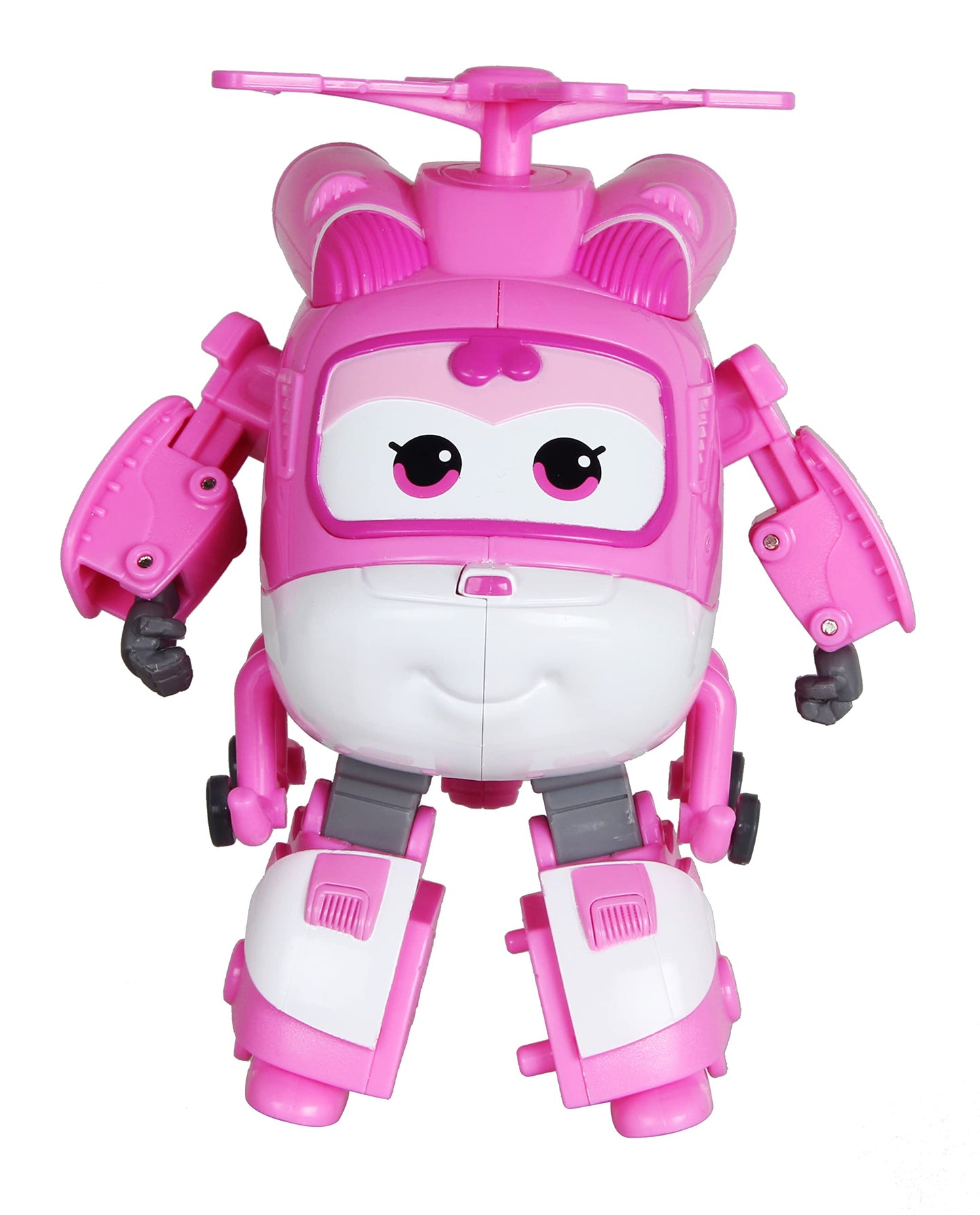 Super Wings - 5' Transforming Airport Airplane Toys Collection Playset Vehicle Action Figures | Plane To Bot | Fun Preschool Toy Plane For 3 4 5 Year Old Boys And Girls | Gifts For Birthday Kids