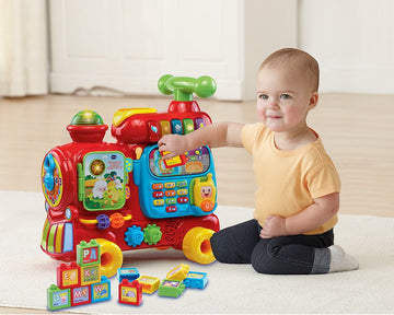 VTech Sit-to-Stand Ultimate Alphabet Train, Red - Model 80-181900, Plastic, Engaging Educational Toy for Toddlers
