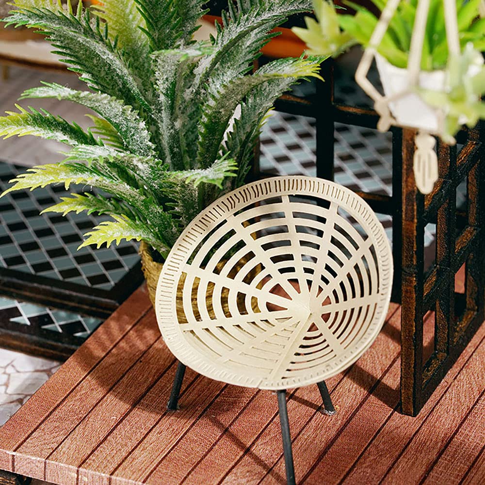 Cutebee Dollhouse Miniature With Furniture, Diy Wooden Dollhouse Kit Plus Dust Proof, Creative Room Idea(Forest Tea Shop)