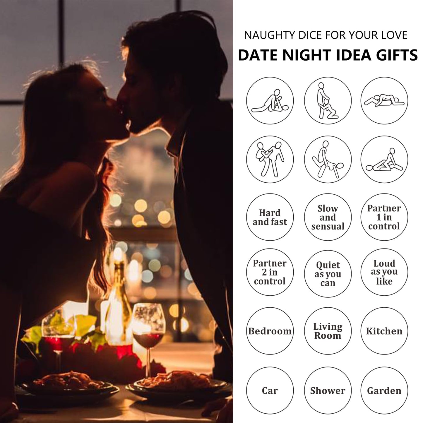 Anniversary Newlywed Honeymoon Gifts for Couple Women Men Valentines Day Naughty Gifts for Boyfriend Girlfriend Husband Wife Dat