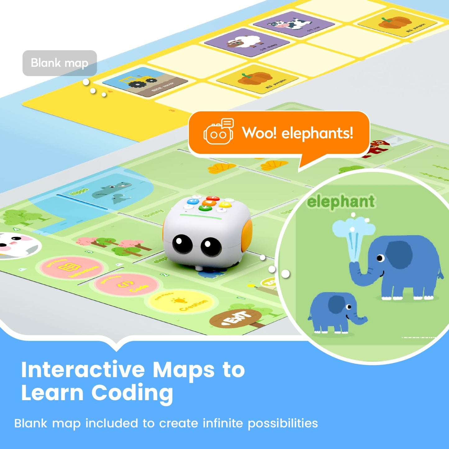 Matatastudio Talebot Basic Robot Toy For Kids Ages 3-5, Screen-Free Stem Toys For Kids Learn To Code, Interective Learning Toys