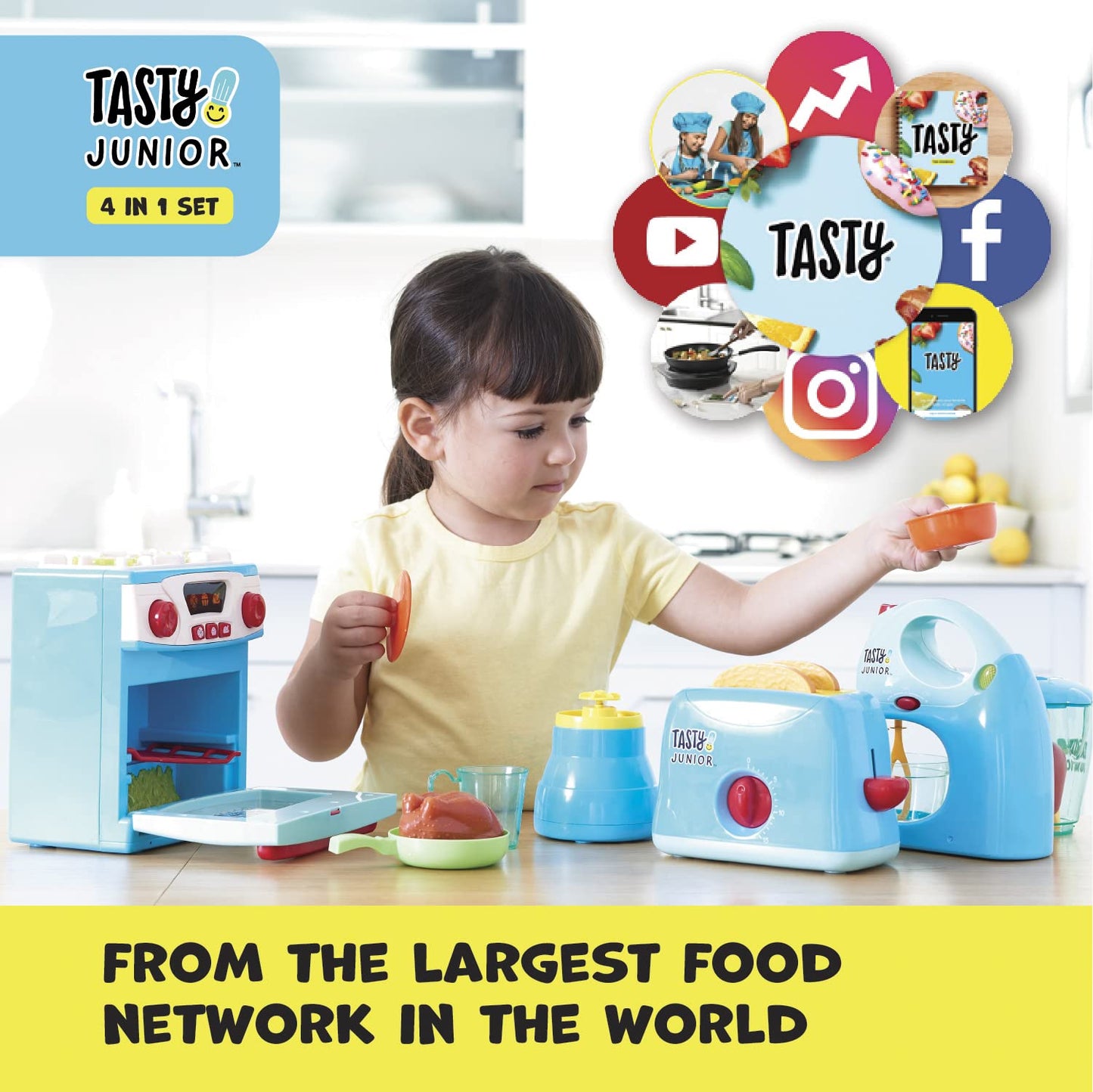 Tasty Junior 4-In-1 Mini Chef Electronic Toy Kitchen Set