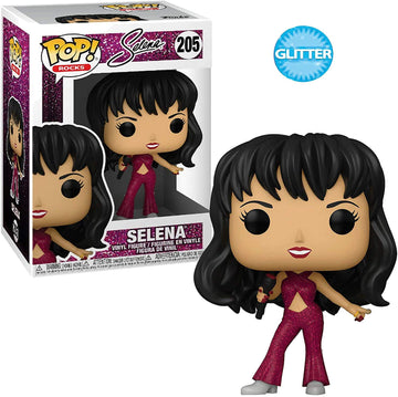 Funko Selena (Burgundy Outfit) Pop! Vinyl Figure (Bundled With Compatible Pop Box Protector Case), Multicolored, 3.75 Inches