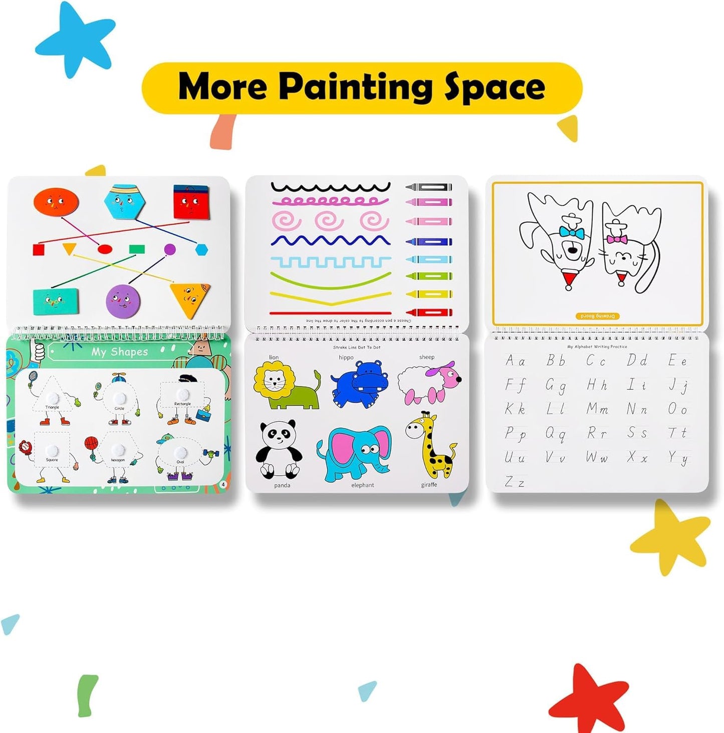 Freebear Busy Book For Toddlers Preschool Learning Activities Resources Autism Sensory Toys Montessori Toys For 2-3 Year Old,Travel Toys, Gifts For Girls And Boys 4 5 6 Years (Animal World)