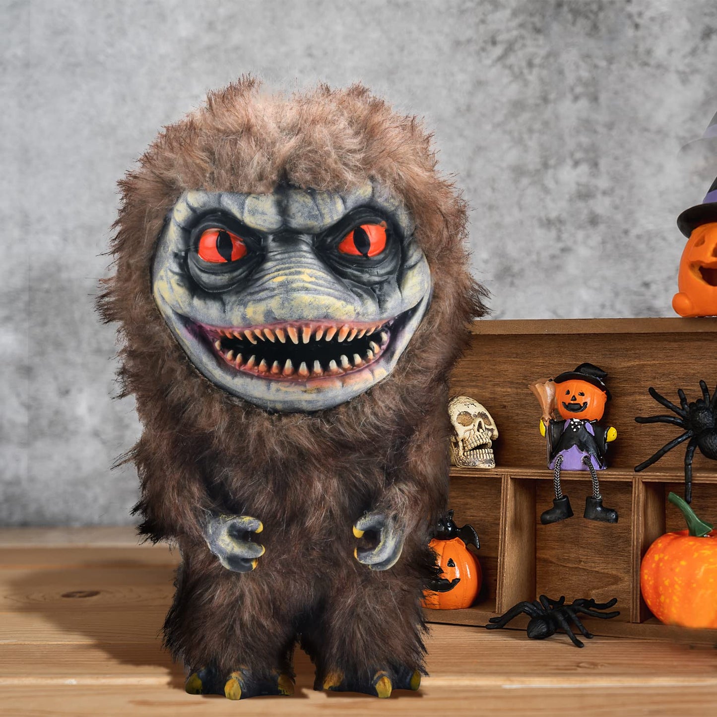 Abitoncc Alien Monster Prop Doll - Creepy Brown Plush Toy, 1" Resin Model, Perfect for Halloween & Collectors