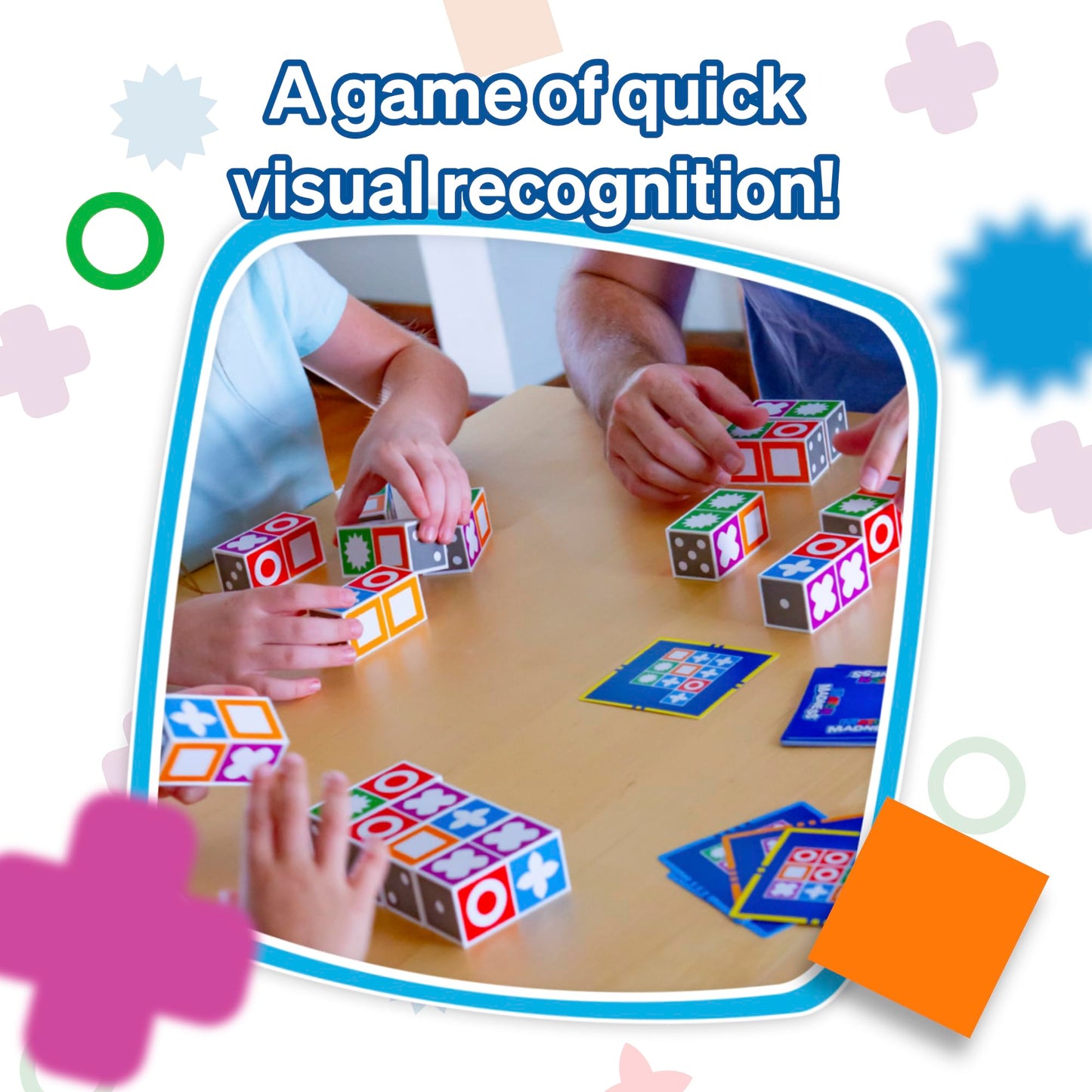 Foxmind Match Madness Board Game - Dual Mode Visual Matching, Cardboard, White, Model 201119, Fun for Adults and Family