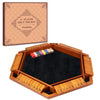 TooyBing Wooden Shut The Box Game for 1-6 Players, Includes 16 Dice, Classic Math Tabletop Game for Family Fun, Perfect Gift for All Ages