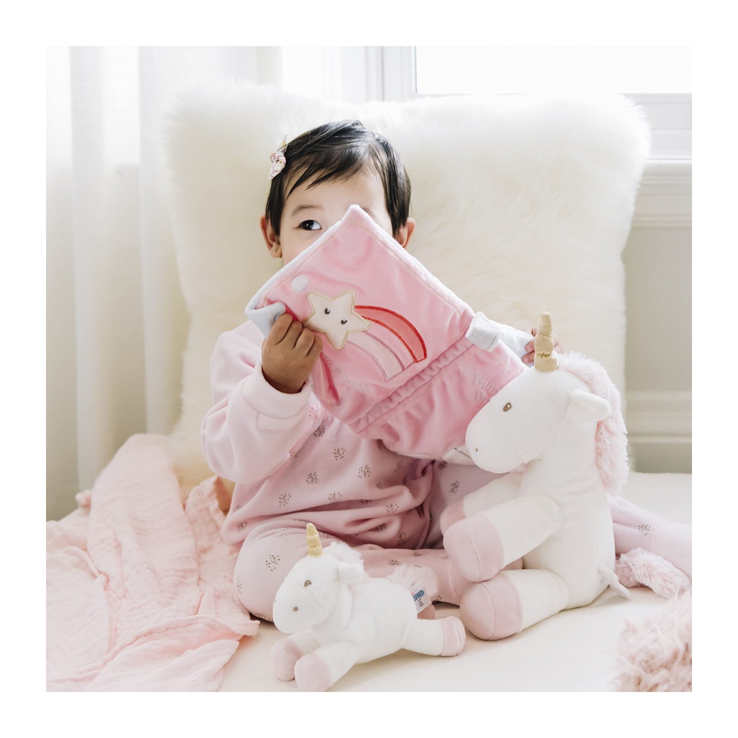 Gund Baby Luna Unicorn Stuffed Plush Rattle, 7