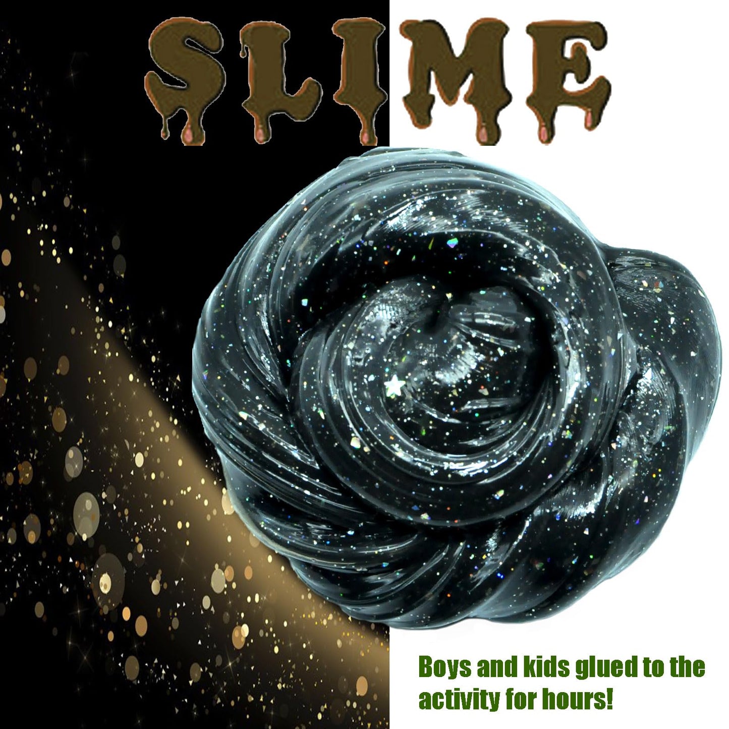 24 Pack Galaxy Star Slime,Party Favor For Kids Girls & Boys,Non Sticky, Stress & Anxiety Relief, Wet, Super Soft Sludge Toy,Birt