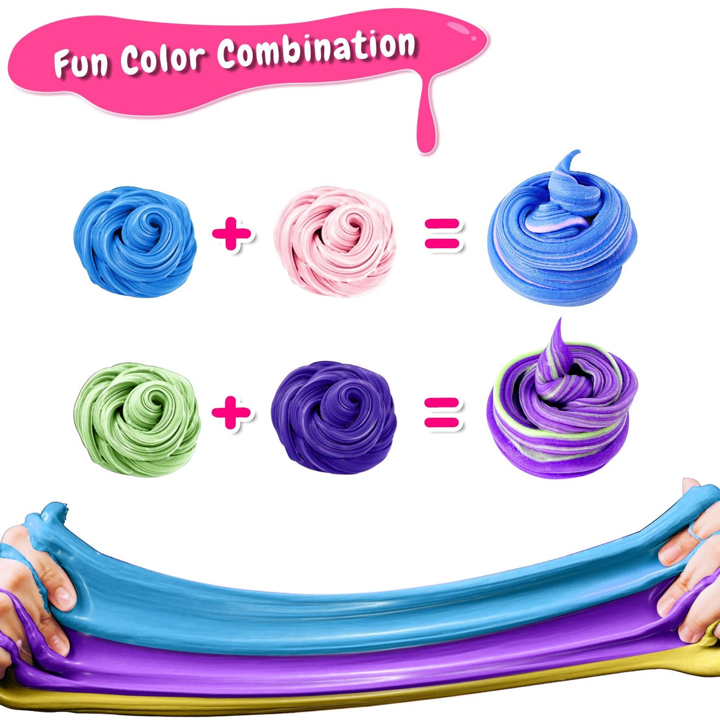 50 Pack Butter Slime Kit For Kids, Slime Toys For Boys & Girls, Scented Diy Slime Toy For Party Favor, Soft And Non-Sticky, Birt