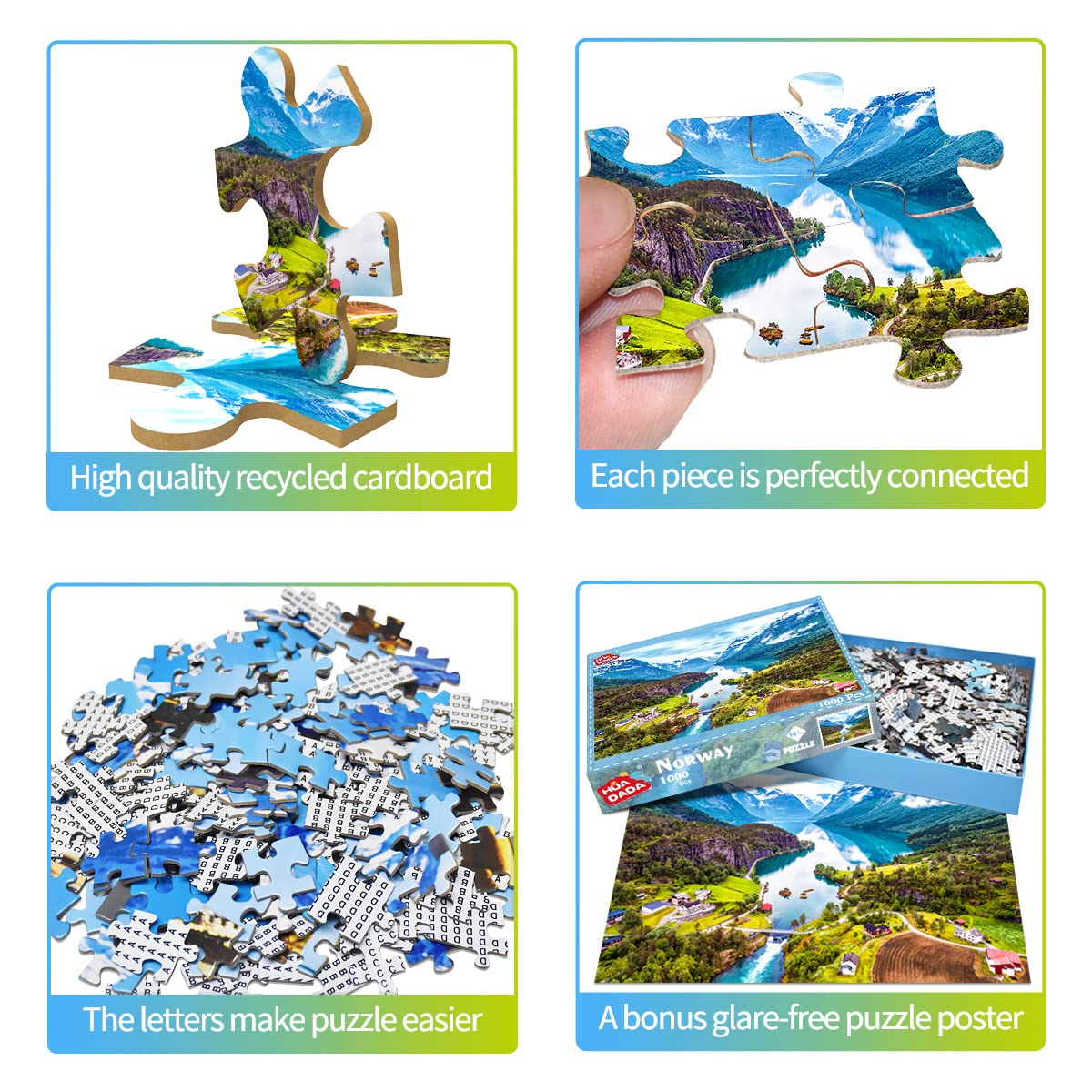 Jigsaw Puzzles For Adults 1000 Piece Puzzle For Adults 1000 Pieces Puzzle 1000 Pieces- Geiranger Fjord Norway