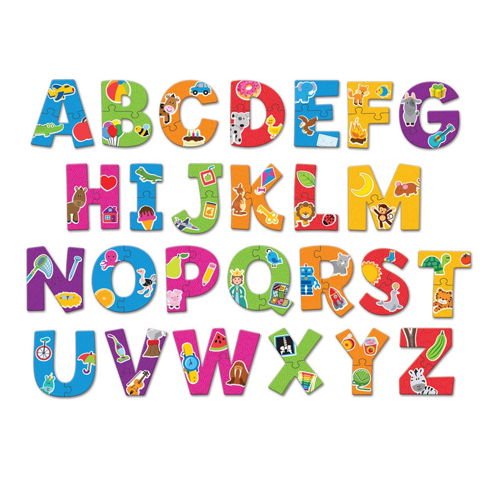 Learning Resources Alphabet Puzzle Cards, Early Abcs, Toddler Puzzle, 26-Self Correcting Puzzles, Alphabet Toys For Toddlers, Abc Toys, 52 Pieces, Ages 3+