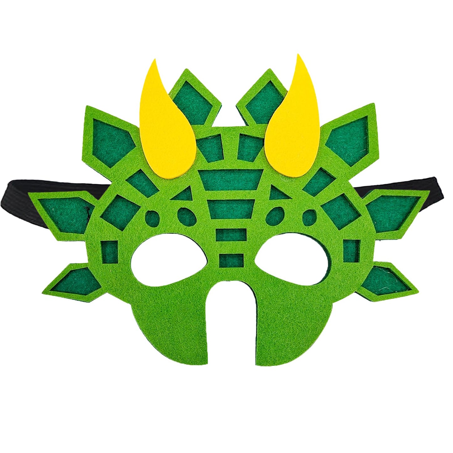 Jtnohx Felt Animal Masks, 10 Pcs Halloween Mask, Animal Costume For Birthday Party Supplies (Dino Mask)