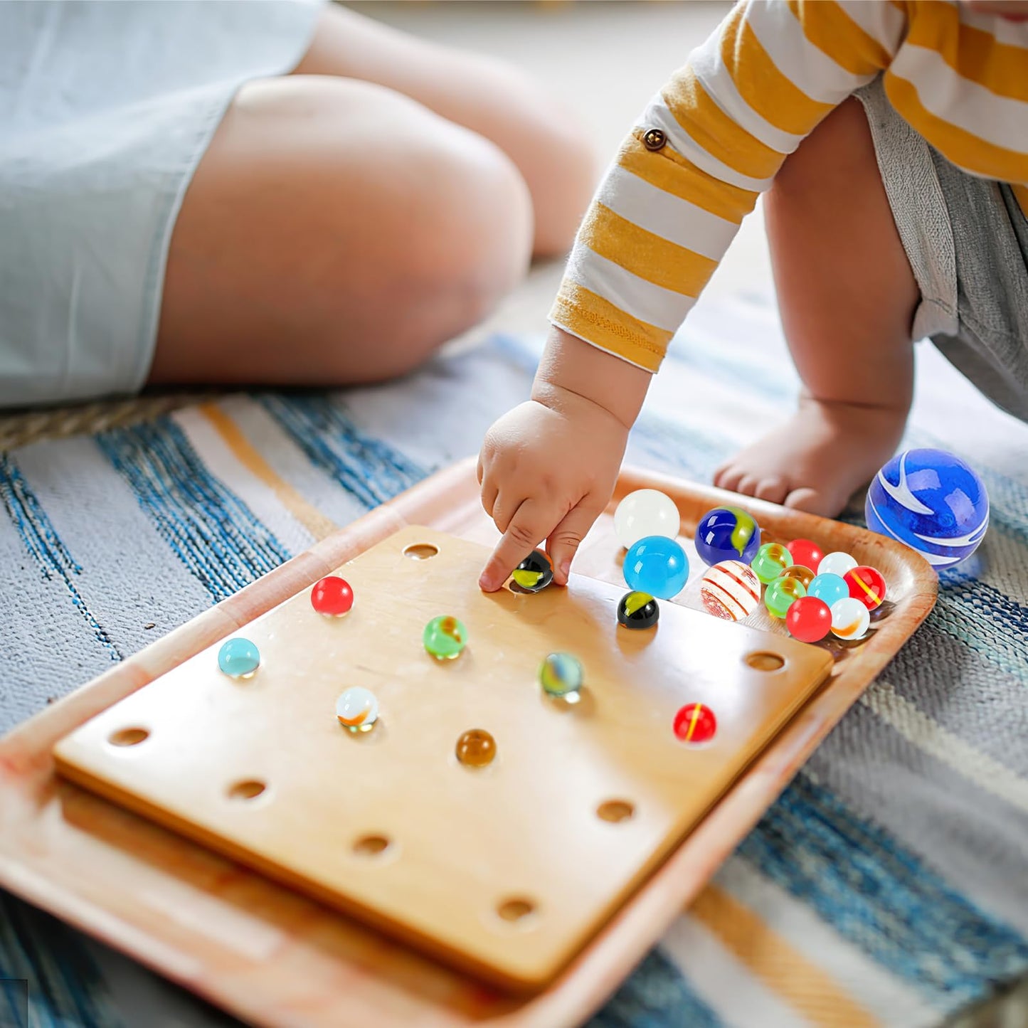 Shindel 85Pcs Glass Marbles For Kids, Assorted Size For Marbles Games, Great Gift For Kids