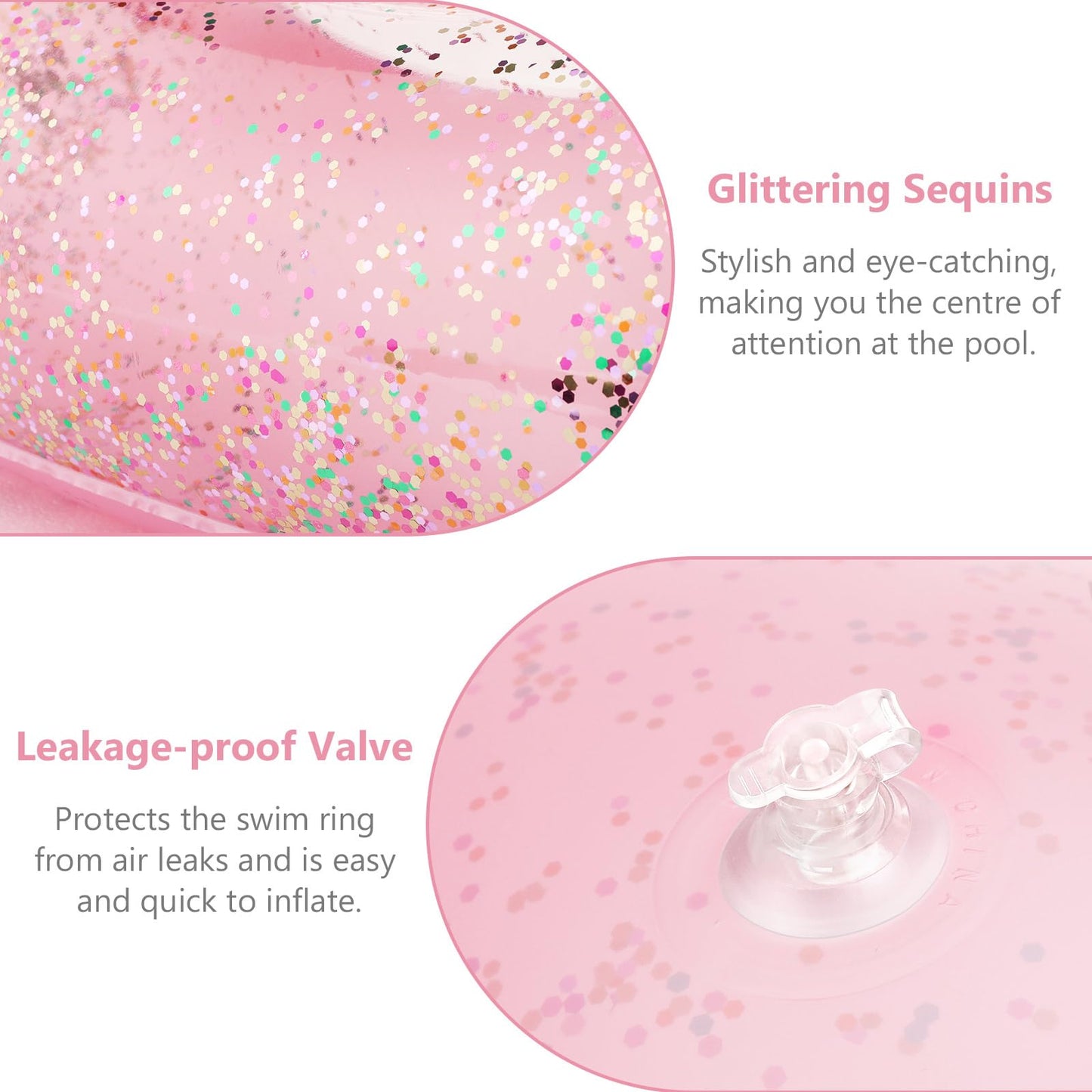 Moko Inflatable Pool Floats For Adults, Clearance Bachelorette Party Decorations Heart Shaped Swim Ring Summer Swimming Tube Water Fun Beach Wedding Pool Toys Swimming Circle