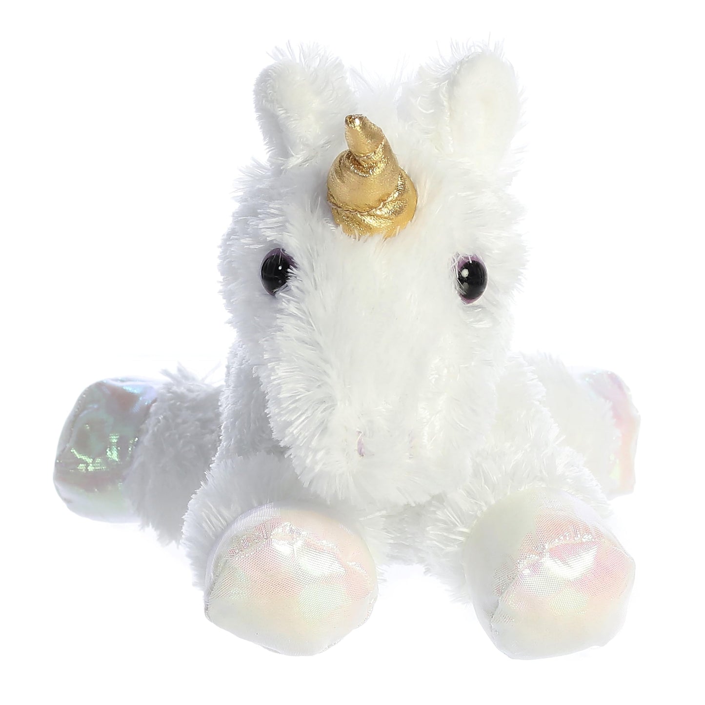Aurora® Adorable Mini Flopsie™ Celestial™ Stuffed Animal - Playful Ease - Timeless Companions - White 8 Inches