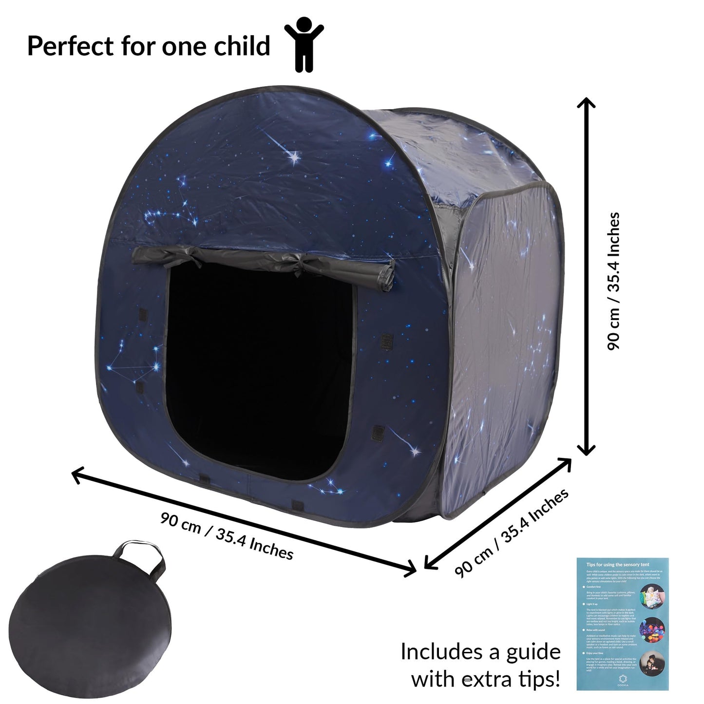 Sensory Tent | Calm Corner For Children To Play And Relax | Sensory Corner | Helps With Autism, Spd, Anxiety & Improve Focus | B