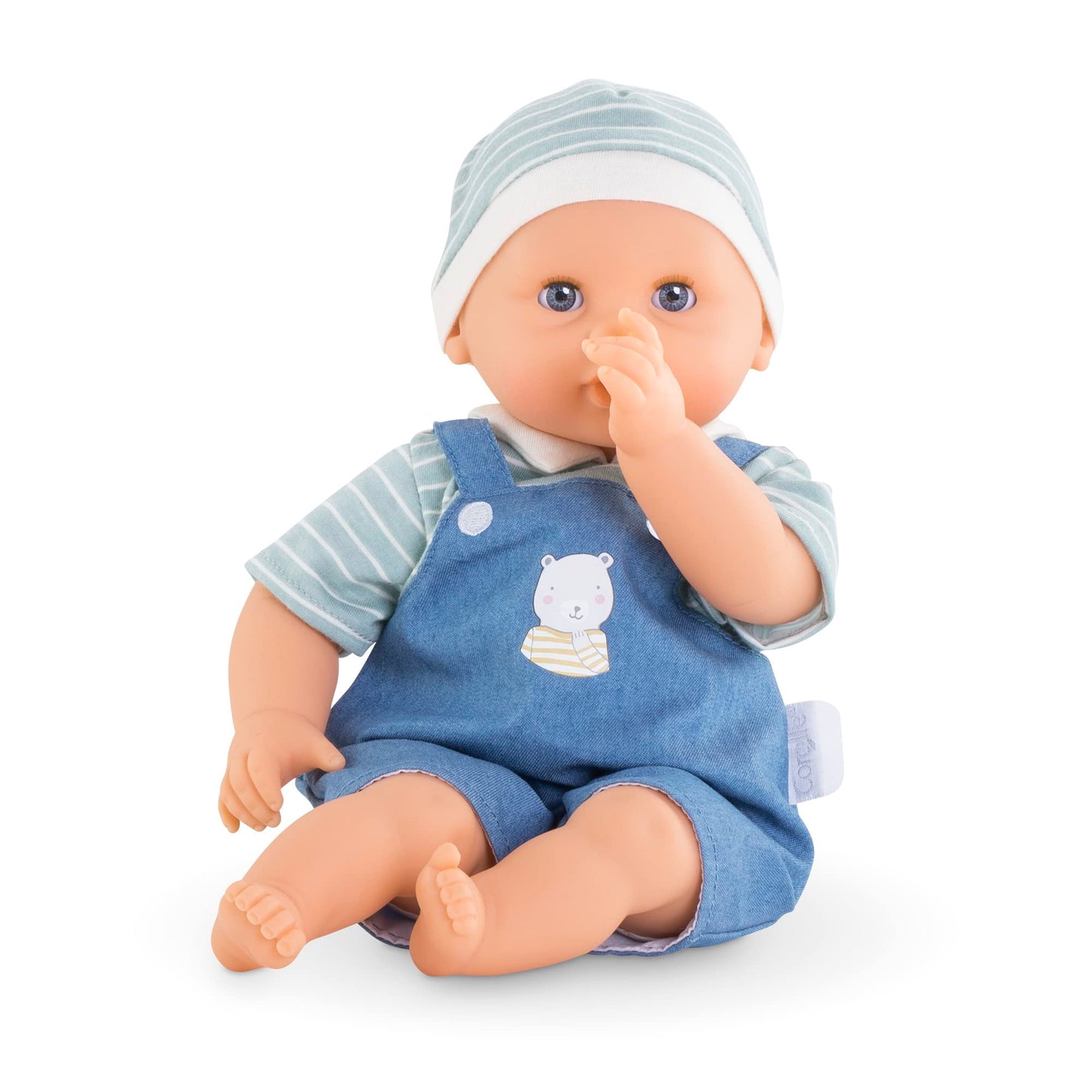 Corolle Bébé Calin Mael Boy Baby Doll - 12' Soft Body Doll With Blue Outfit, Sleeping Eyes That Open And Close, Vanilla Scented, Mon Premier Poupon Collection For Ages 18 Months And Up