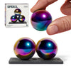 Speks Supers Magnetic Balls - Fidget Toy For Adults | Desk Toy For Office Decoration, Christmas Gift, Holiday Stocking Stuffer Present, Sensory Gadget For Stress Relief | Set Of 3, Oil Slick
