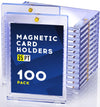 100ct Magnetic Card Holder 35pt One Touch Card Holder U-V Protectors Hard Plastic for Trading Cards Magnet Case Sports Game Football Baseball Cards Holder