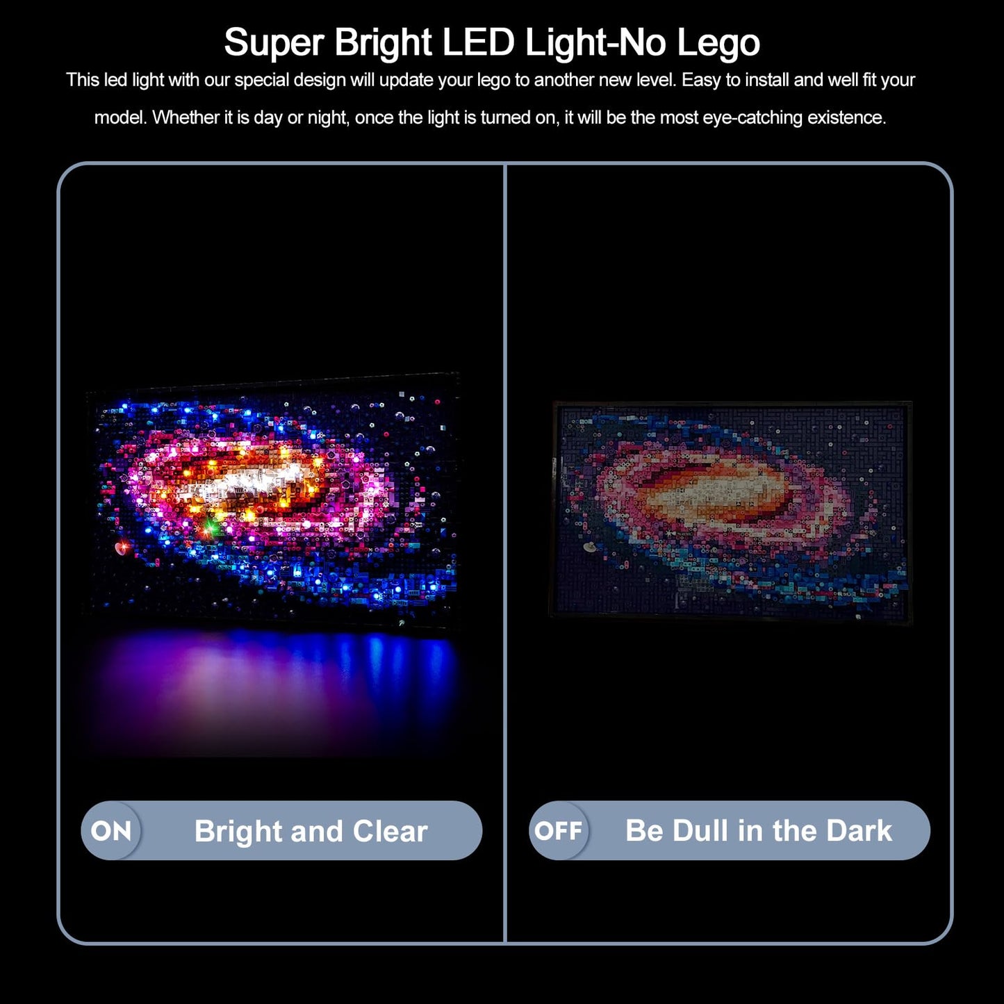 Brickbling Led Lights Compatible With Lego The Milky Way Galaxy, Creative Light Kit Compatible With Lego 31212 (Lights Only, No Model) (Rc Version Light)