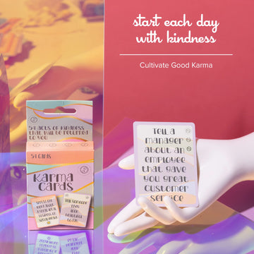 Karma Card Set - 54 Fun Playing Cards For Acts Of Kindness - Good Karma Tarot Deck - 54 Act Of Kindness That Will Return To You