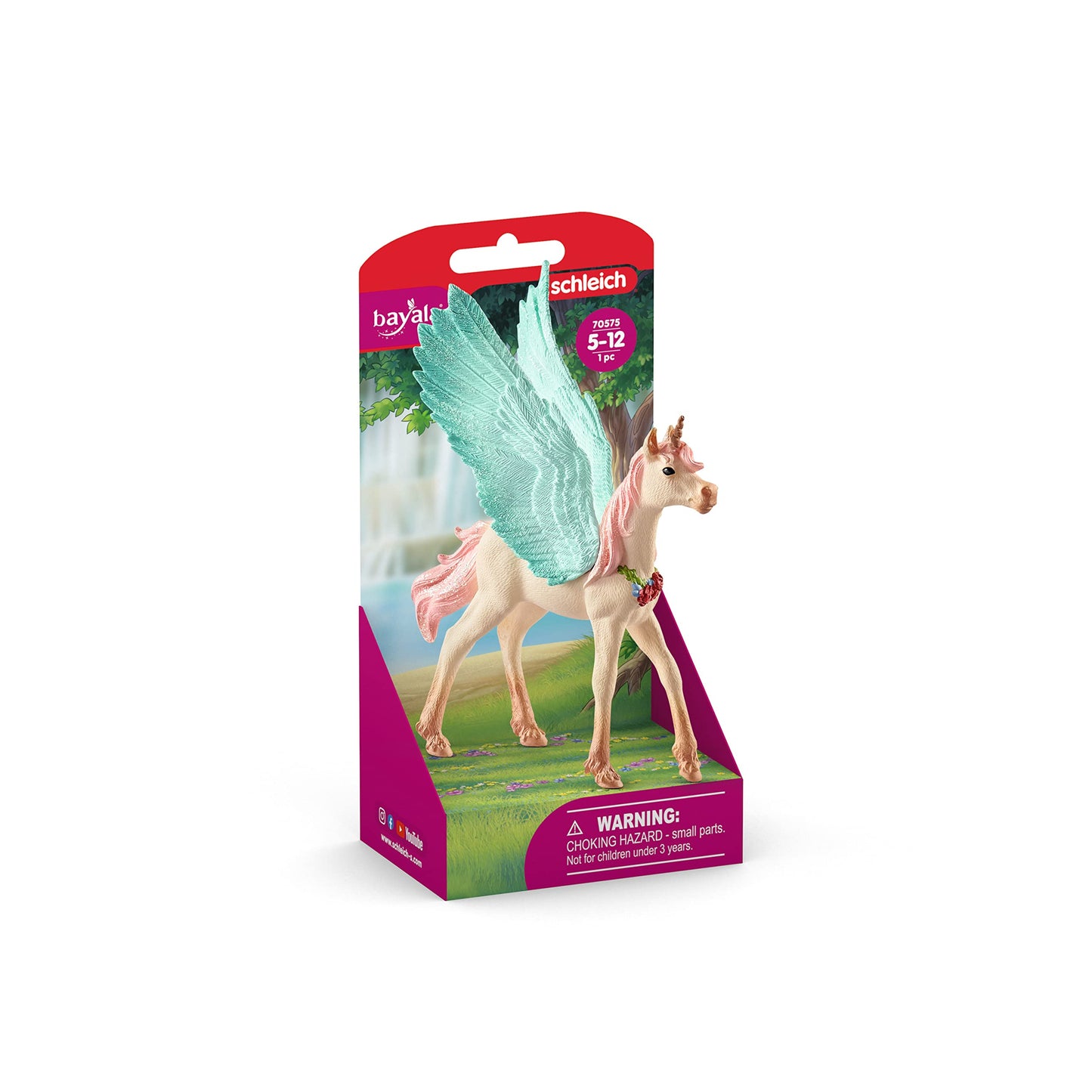 Schleich Bayala, Unicorn Toys For Girls And Boys, Decorated Unicorn Pegasus Foal Toy Figurine, Ages 5 And Above