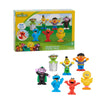 Just Play Sesame Street Neighborhood Friends 7-Piece Figurines, Multi-Color, Small, Plastic, Model 57676, Kids Toys Ages 2 Up