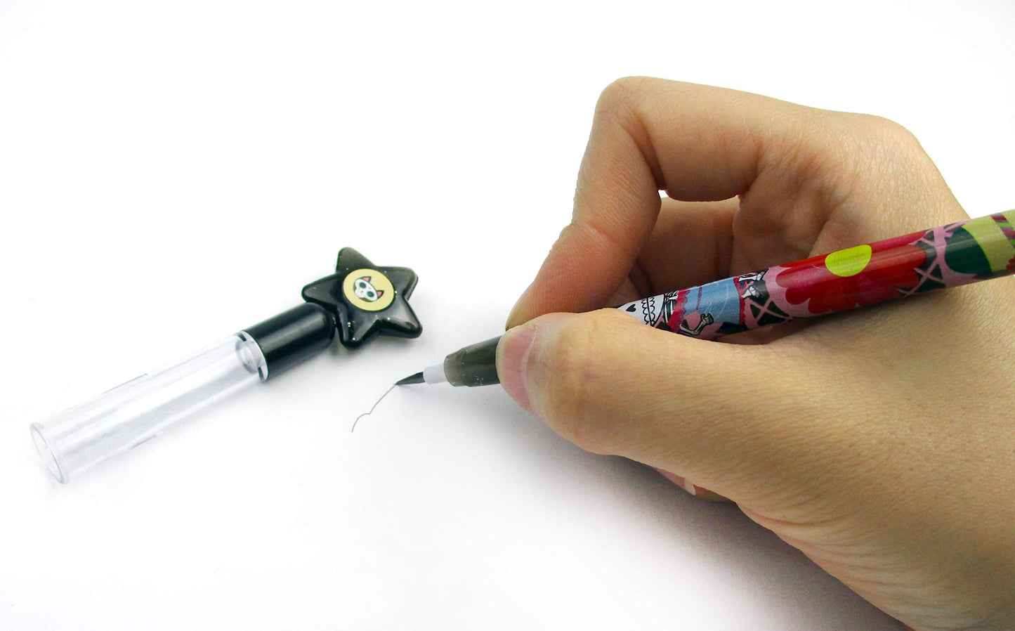 TINYMILLS 24 Pcs Day of the Dead Halloween Multi Point Stackable Pencil with Eraser for Halloween Party Favor Prize Carnival Goo