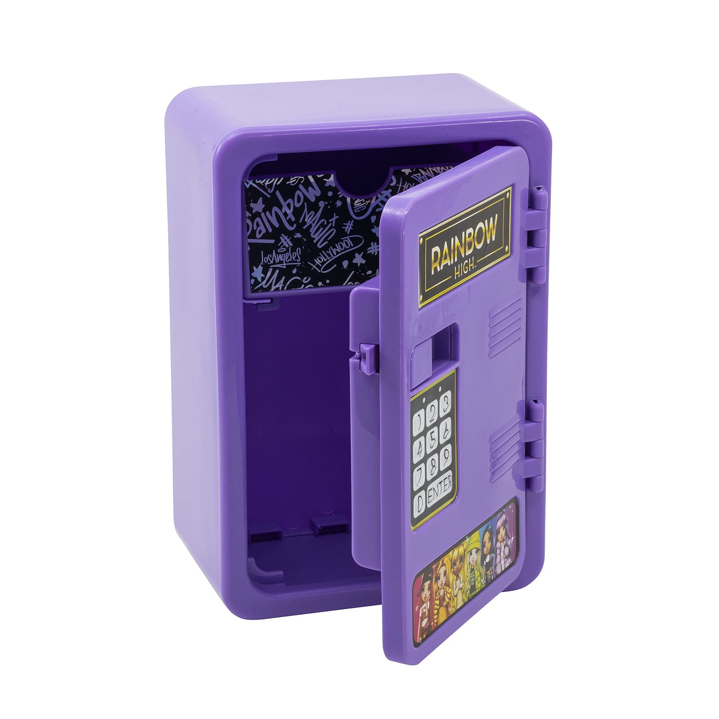 Ekids Rainbow High Piggy Bank For Girls, Mini Locker With Digital Keypad For Fans Of Rainbow High Toys