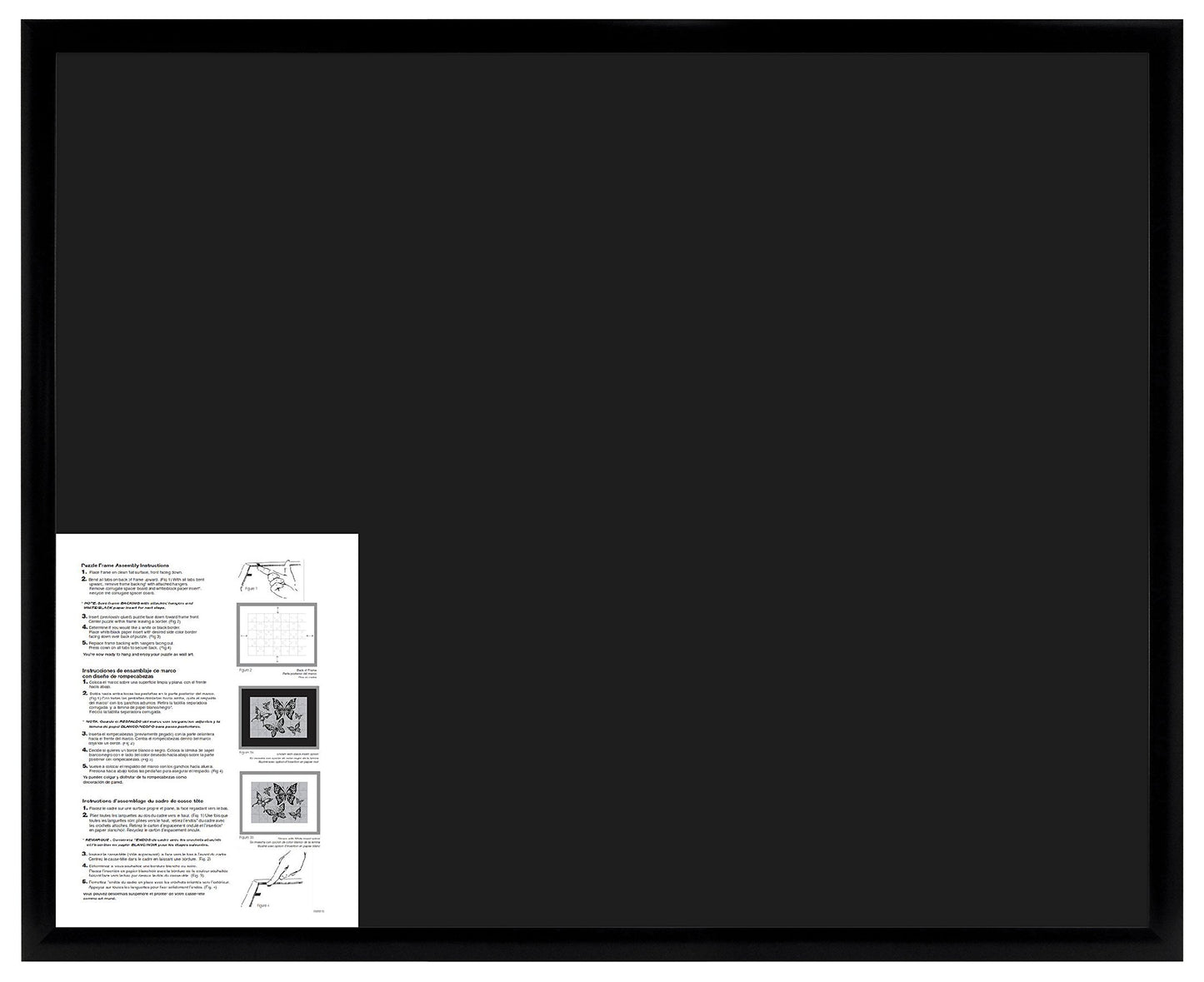 Mcs Frame For Puzzles, Black, 24 X 30 In Or Smaller