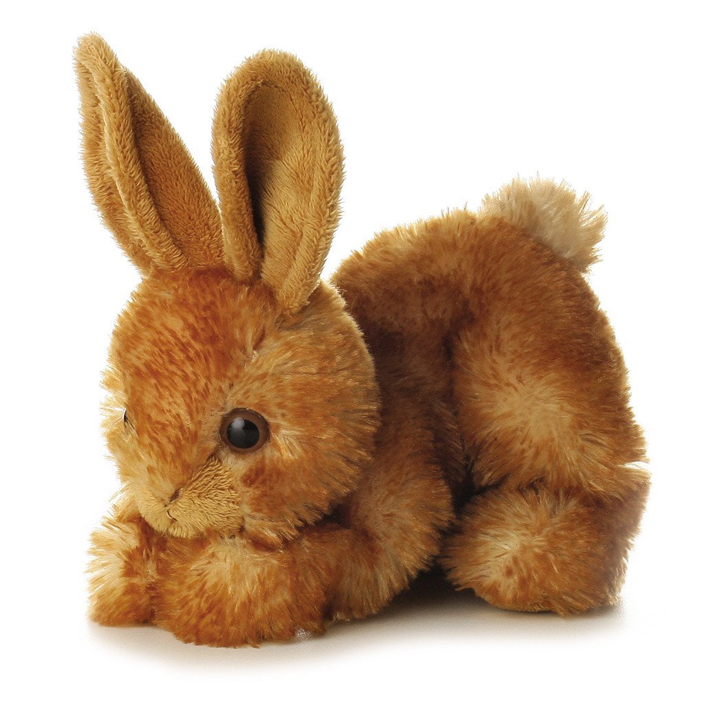 Aurora Plush 8' Mini Flopsies Bundle, Bitty Bunny & Lana Lamb, Brown