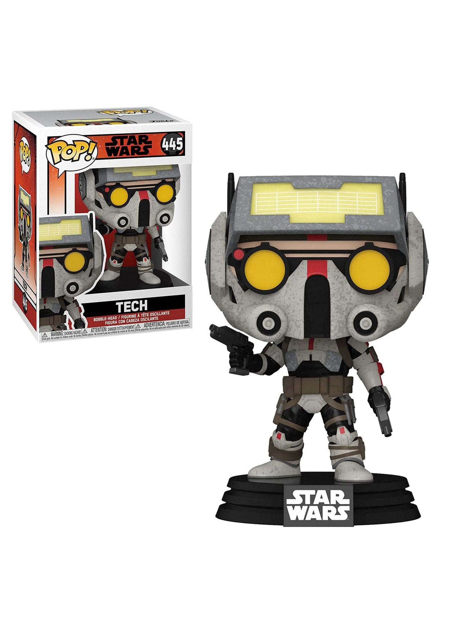 Funko Pop! Star Wars: Bad Batch - Tech Vinyl Figure, Standard Size, Multicolor, Model 55502
