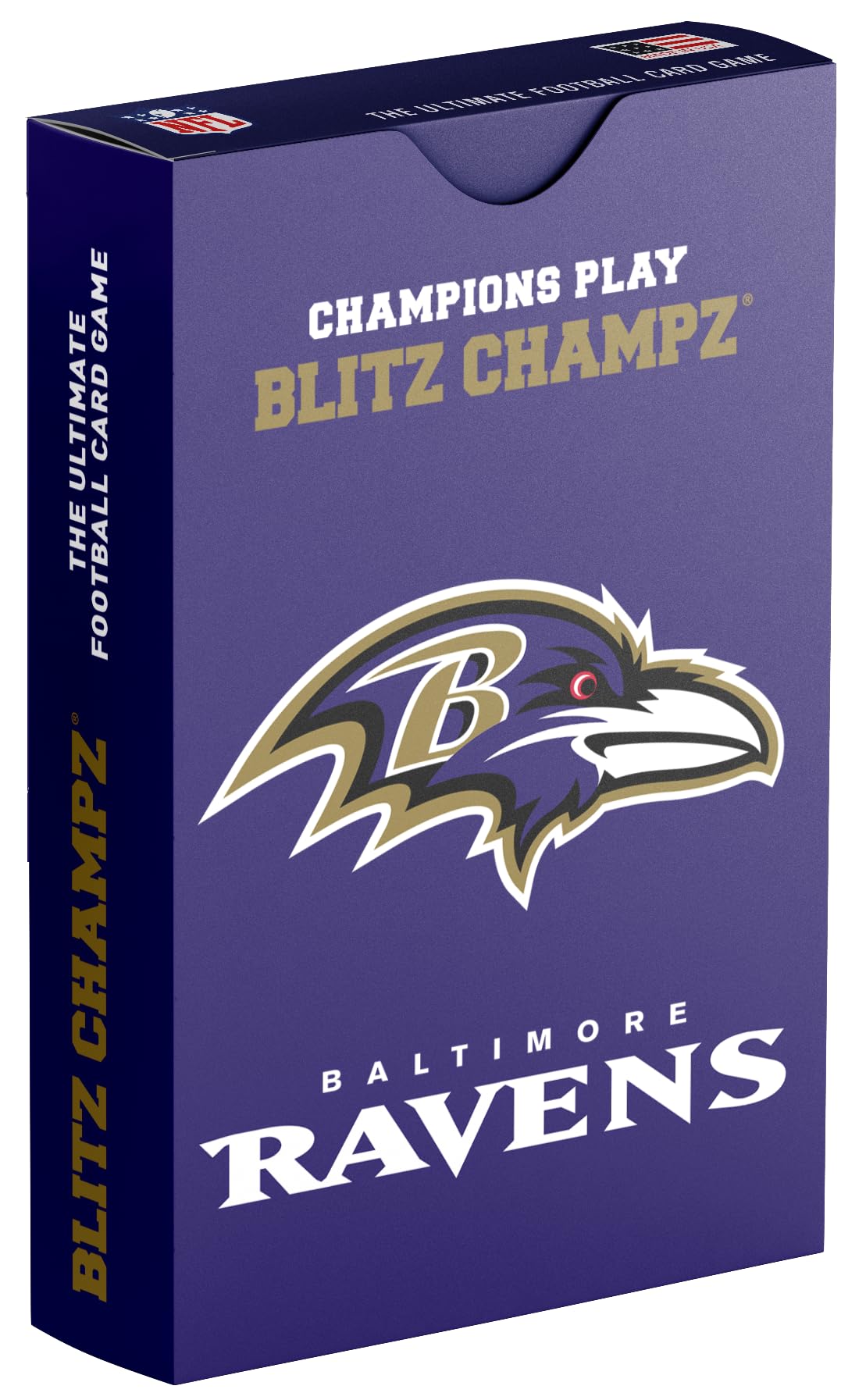 Blitz Champz Baltimore Ravens Card Game | Football Card Games For Boys And Girls | Nfl Gifts For Ravens Fans And Kids | Fun Fami