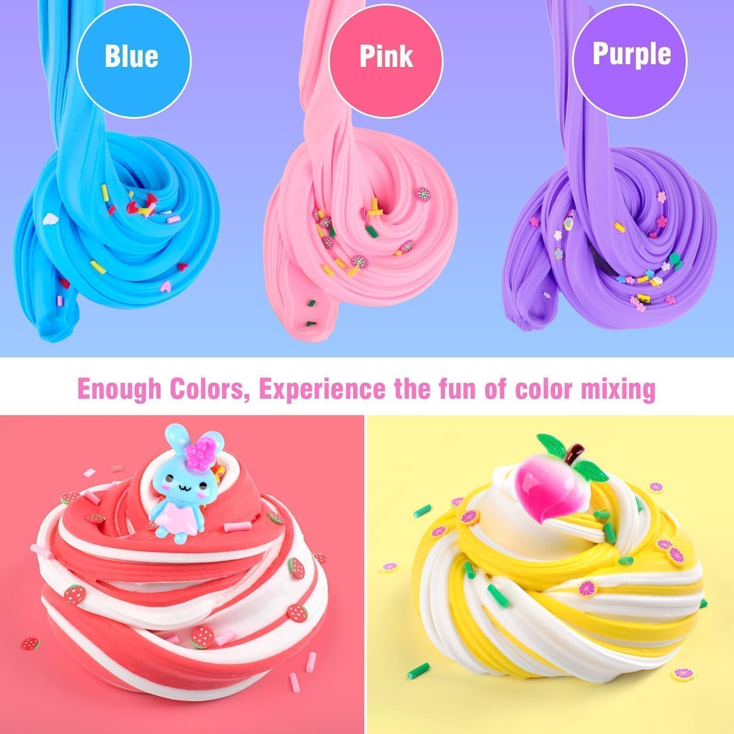 56-Pack Butter Slime Kit, Valentine'S Day Slime, Soft And Non-Sticky Bulk Slime Party Favors For Kids, Birthday Classroom Exchange Gift Mini Slime, Stress Relief Toys For Boys Girls, 6 7 8 9 10 11 12