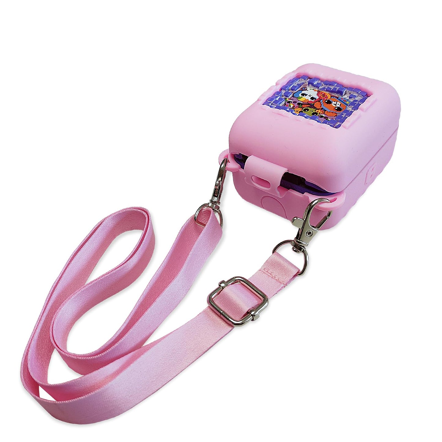 Silicone Cover Case For Bitzee Interactive Toy Digital Pet And Case, Protective Skin Sleeve For Bitzee Virtual Electronic Pets Accessories (Case For Bitzee Original Pet 15 Animals) (Pink)