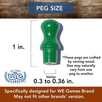 We Games Replacement Wooden Pegs For Chinese Checkers